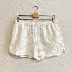 Diane von Furstenberg Eyelet Pull-On Shorts